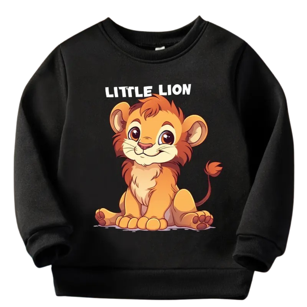 Little Lion Print Sweatshirt