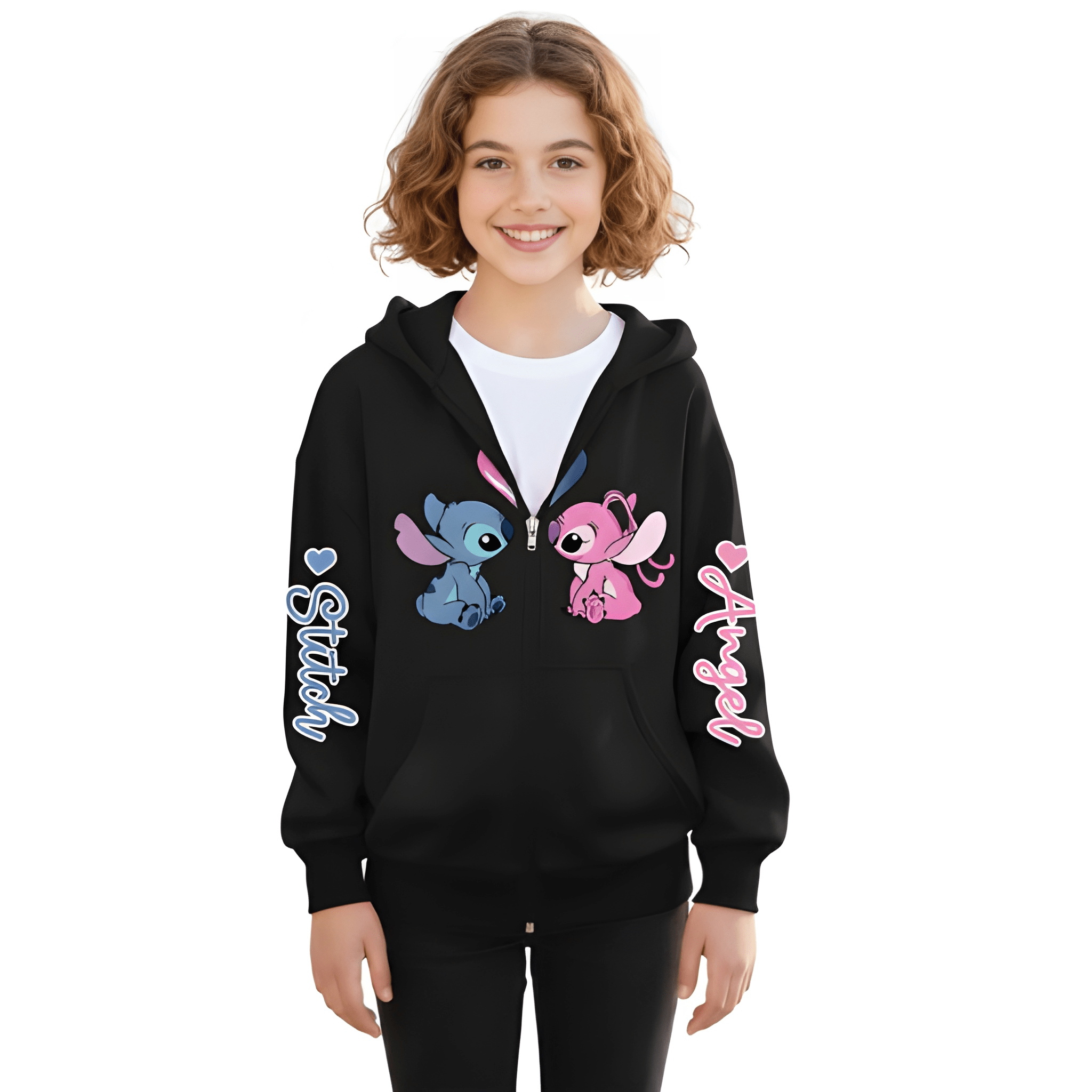 Stitch Angel Kids Hoodie