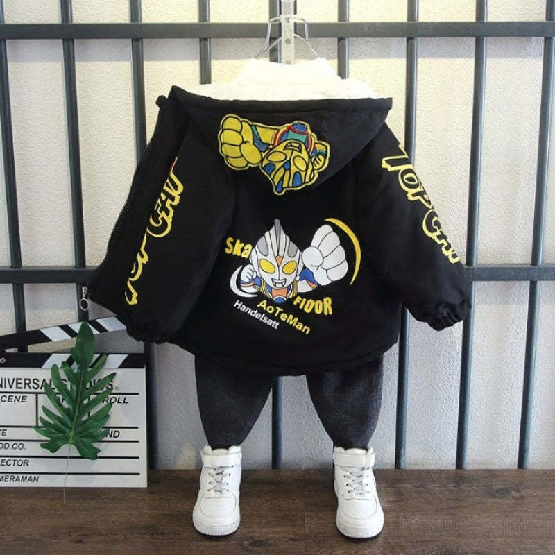 Thick Warm Top Cat Winter Jackets-Children Cloth Shop