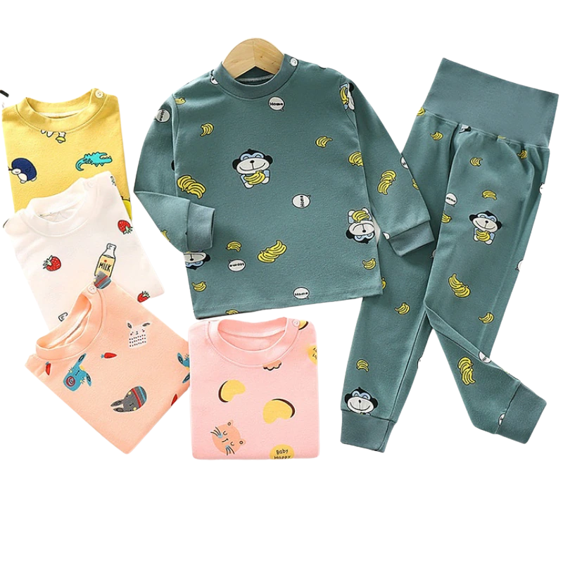 Home wear High Waist Pajama Set-Children Cloth Shop