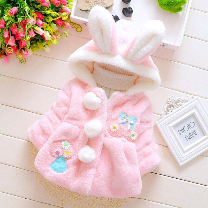 Cartoon Rabbit Hooded Jacket-Children Cloth Shop