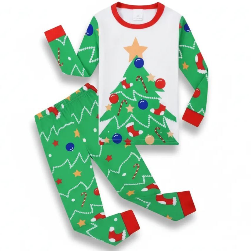 Boys And Girls Christmas Casual Pajamas Set