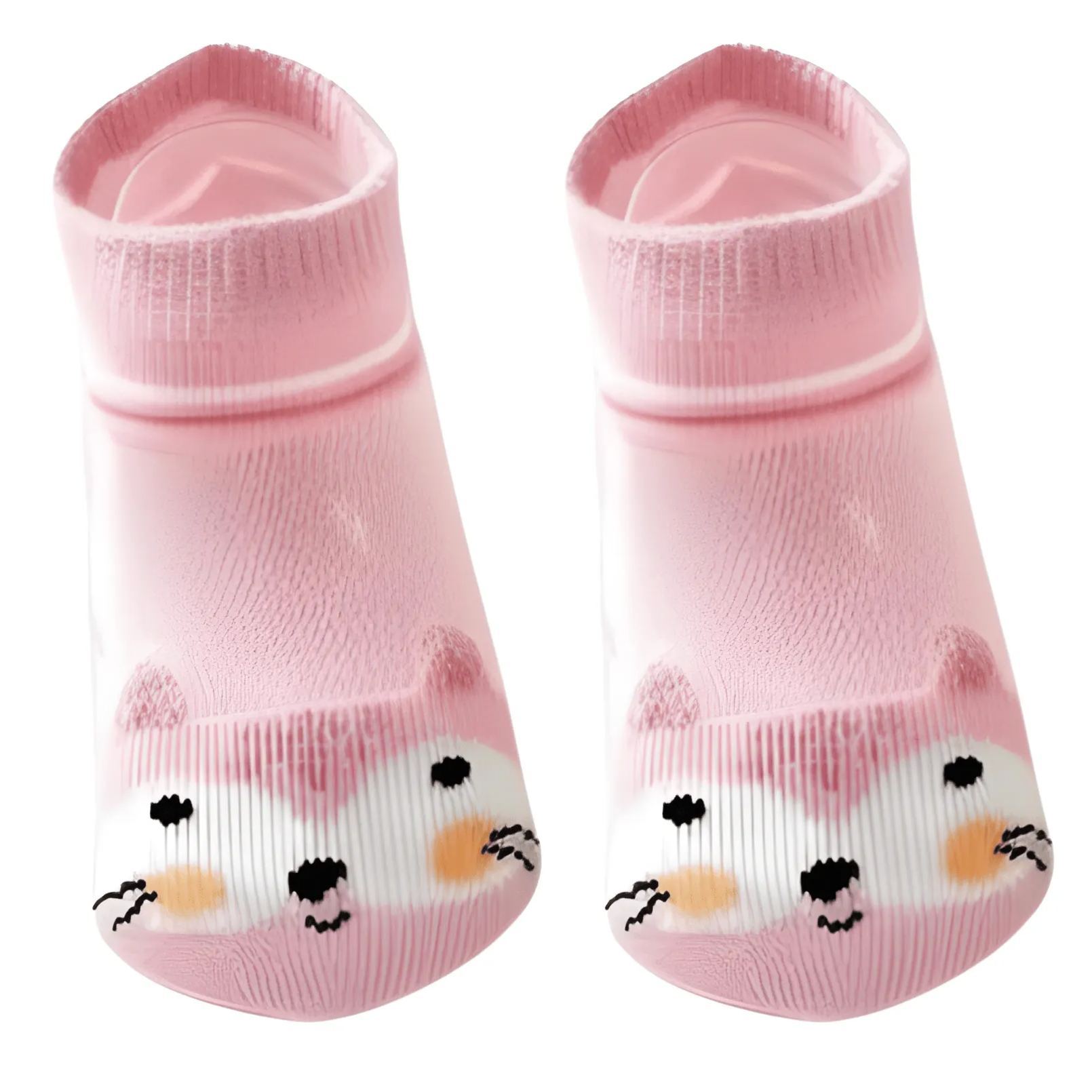 5 Pairs Of Animal And Heart Pattern Low Cut Socks For Girl
