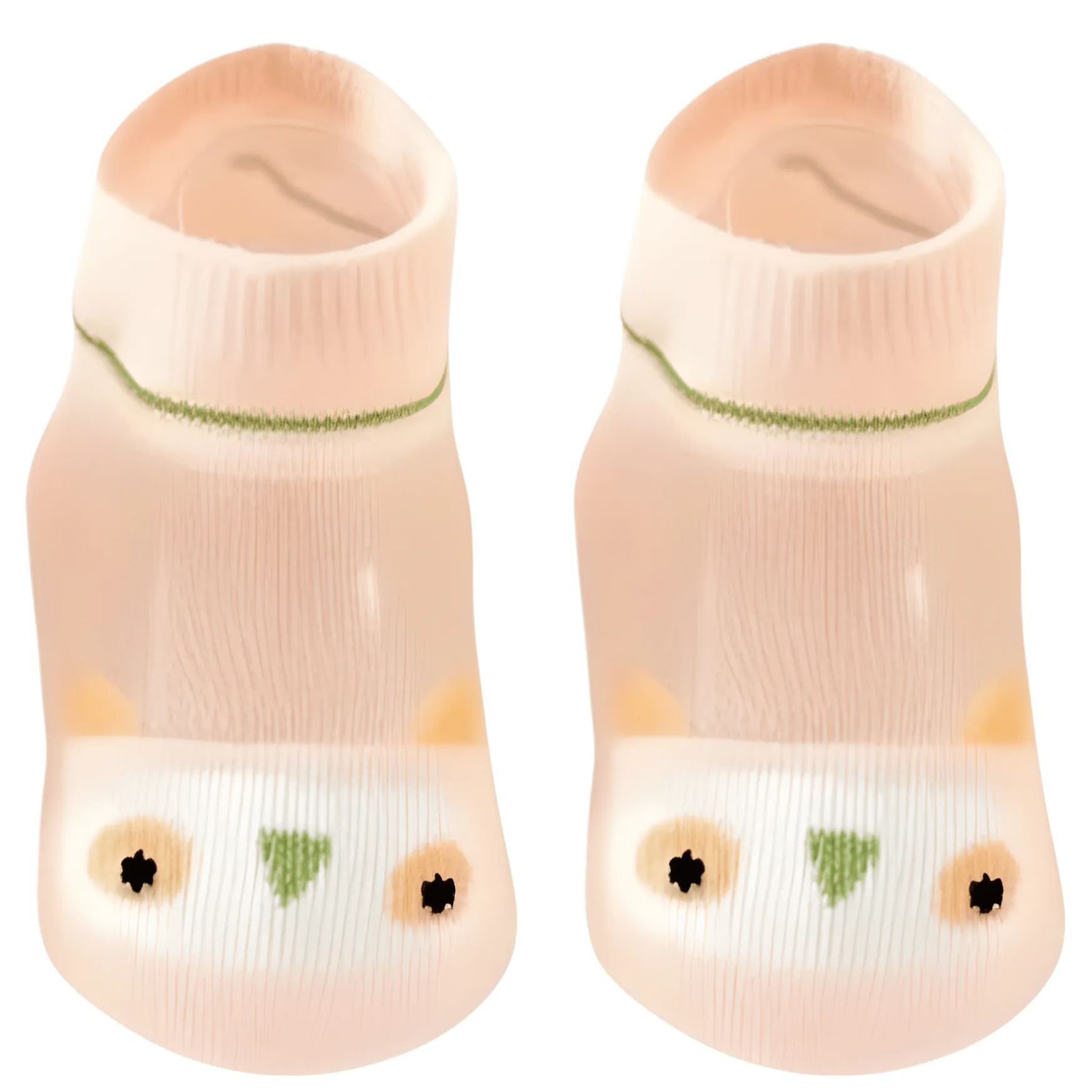5 Pairs Of Animal And Heart Pattern Low Cut Socks For Girl