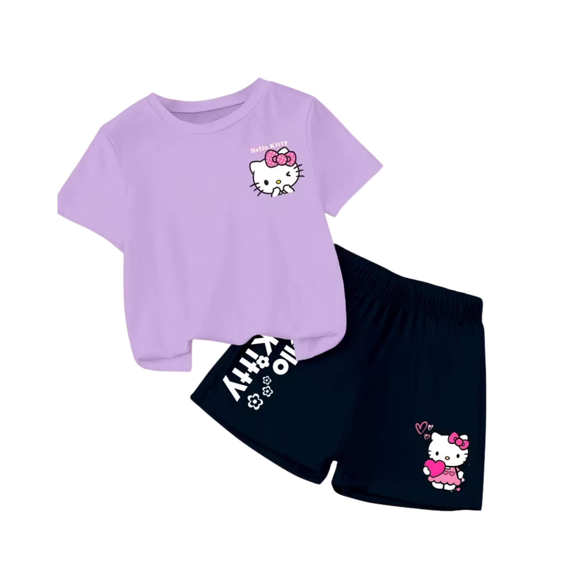 Soft And Comfortable Hello Kitty Printed 2 Piece Set