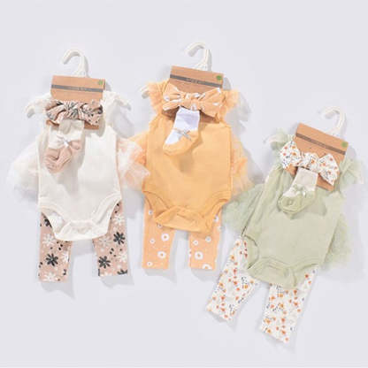 4 Pieces Baby Girl Clothes Set-Children Cloth Shop