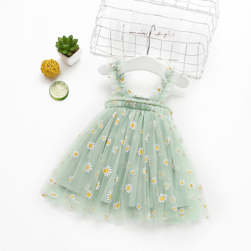 Summer Mesh Fluffy Princess Dresses-Children Cloth Shop