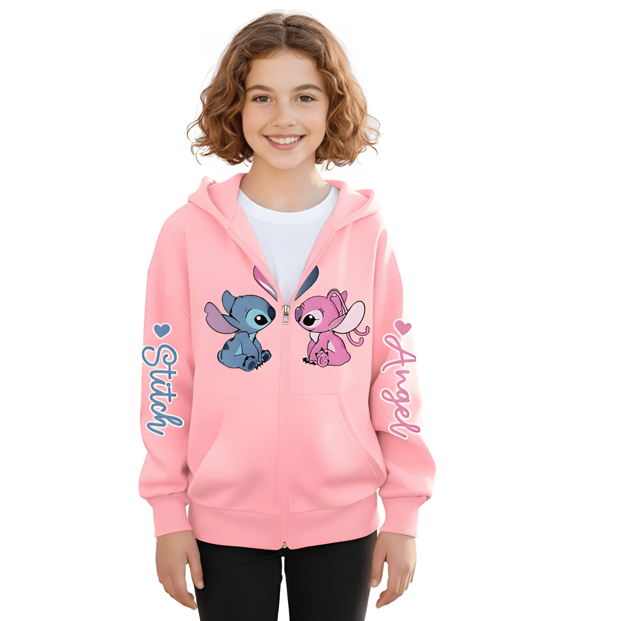 Stitch Angel Kids Hoodie