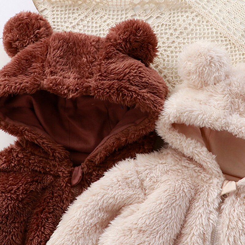 Winter Thick Warm Hooded Baby Romper-Children Cloth Shop