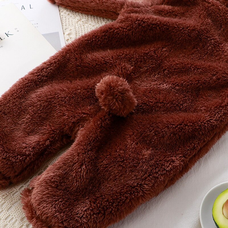 Winter Thick Warm Hooded Baby Romper-Children Cloth Shop