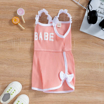 Summer Baby Girl Sling Romper Bodysuit-Children Cloth Shop