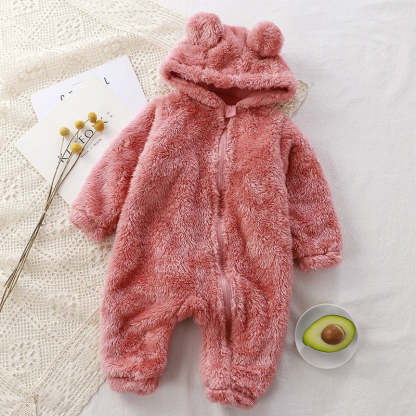 Winter Thick Warm Hooded Baby Romper-Children Cloth Shop