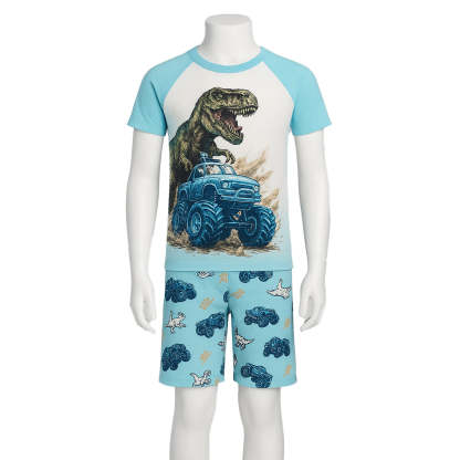 Two Piece Short Sleeve Graphic Pajama Set