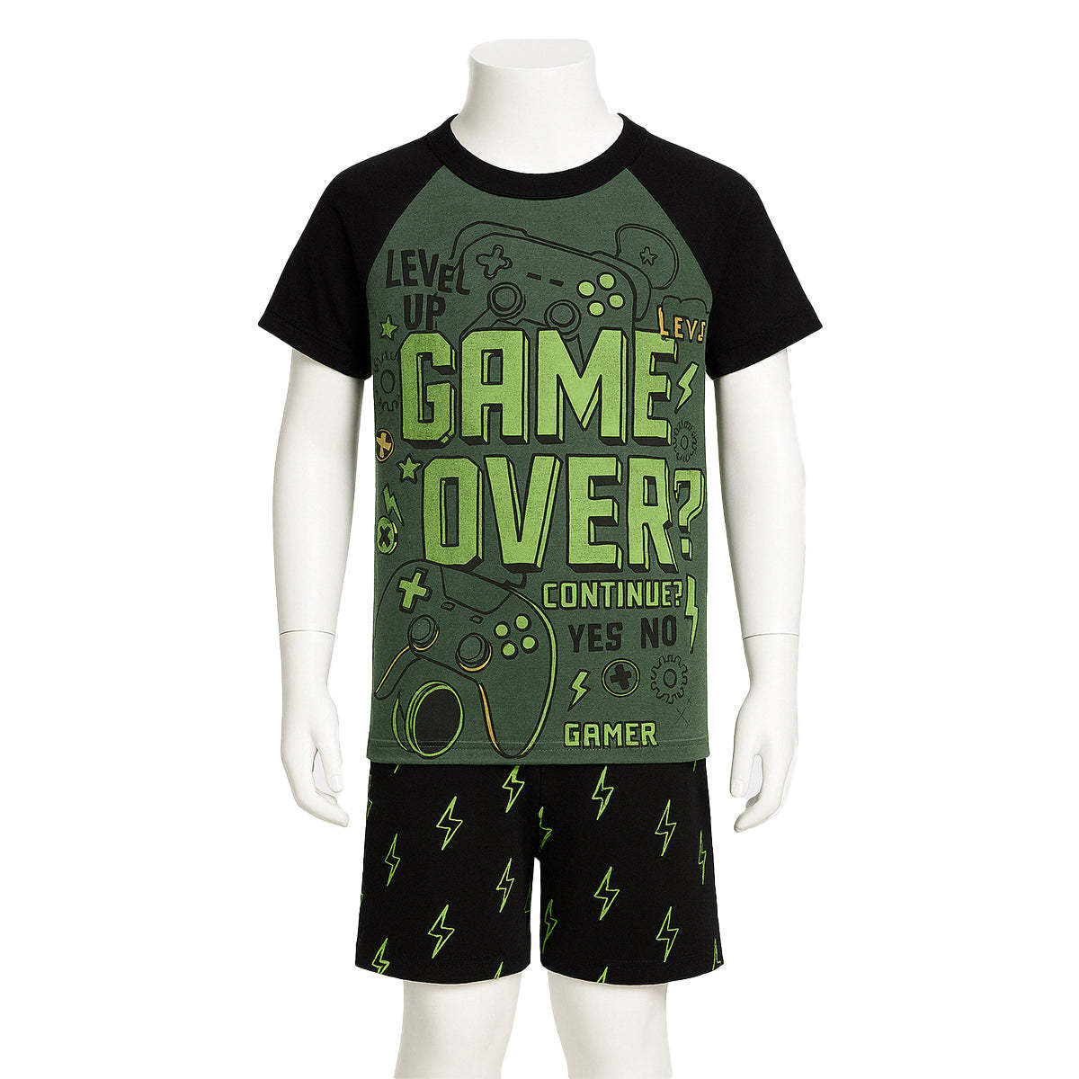 Two Piece Short Sleeve Graphic Pajama Set