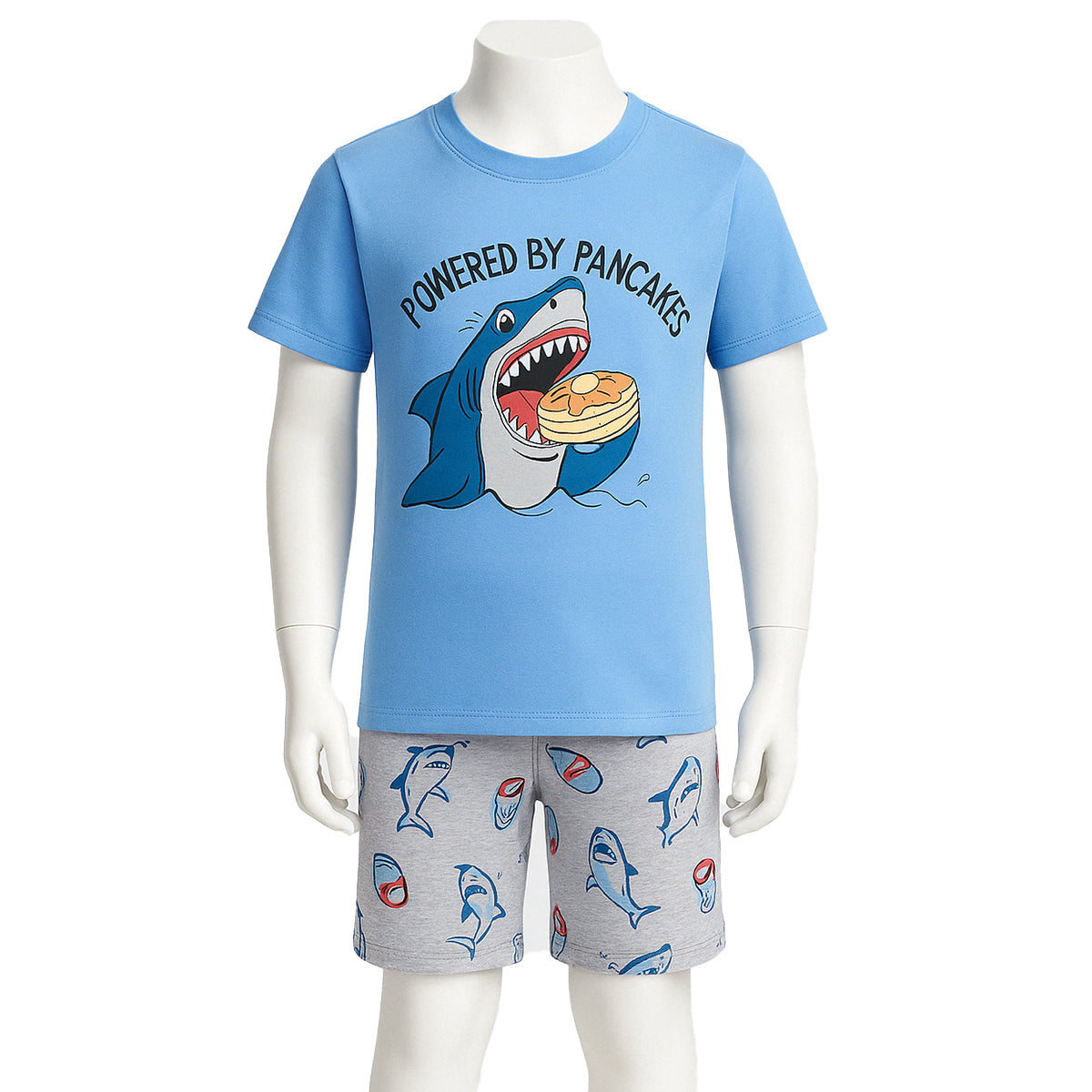 Two Piece Short Sleeve Graphic Pajama Set