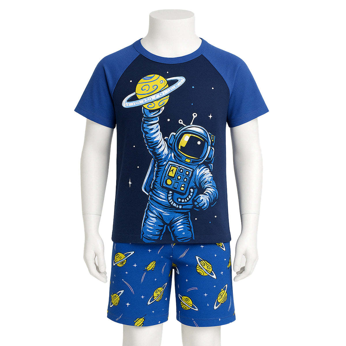 Two Piece Short Sleeve Graphic Pajama Set