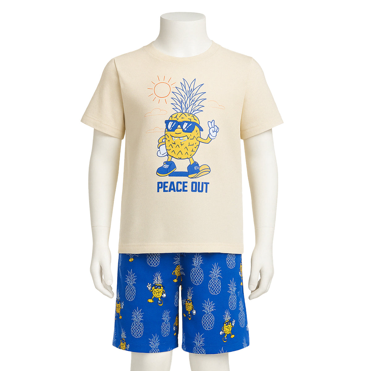 Two Piece Short Sleeve Graphic Pajama Set