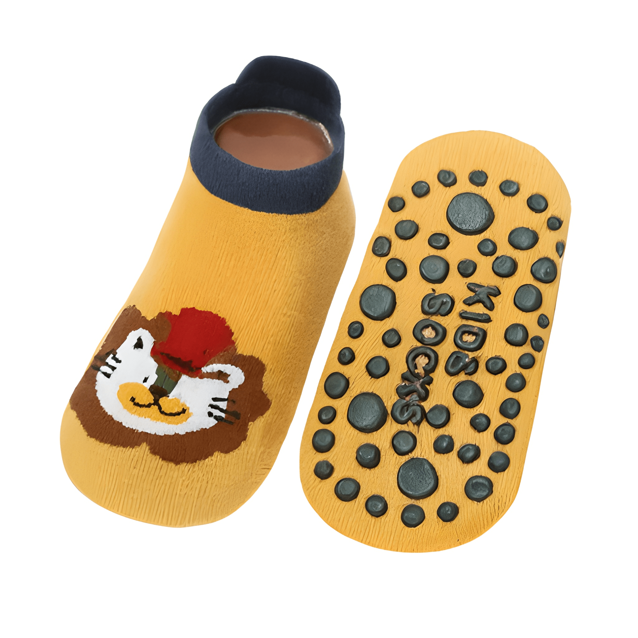 6 Pairs Baby Non Slip Socks With Cartoon Animal Printed