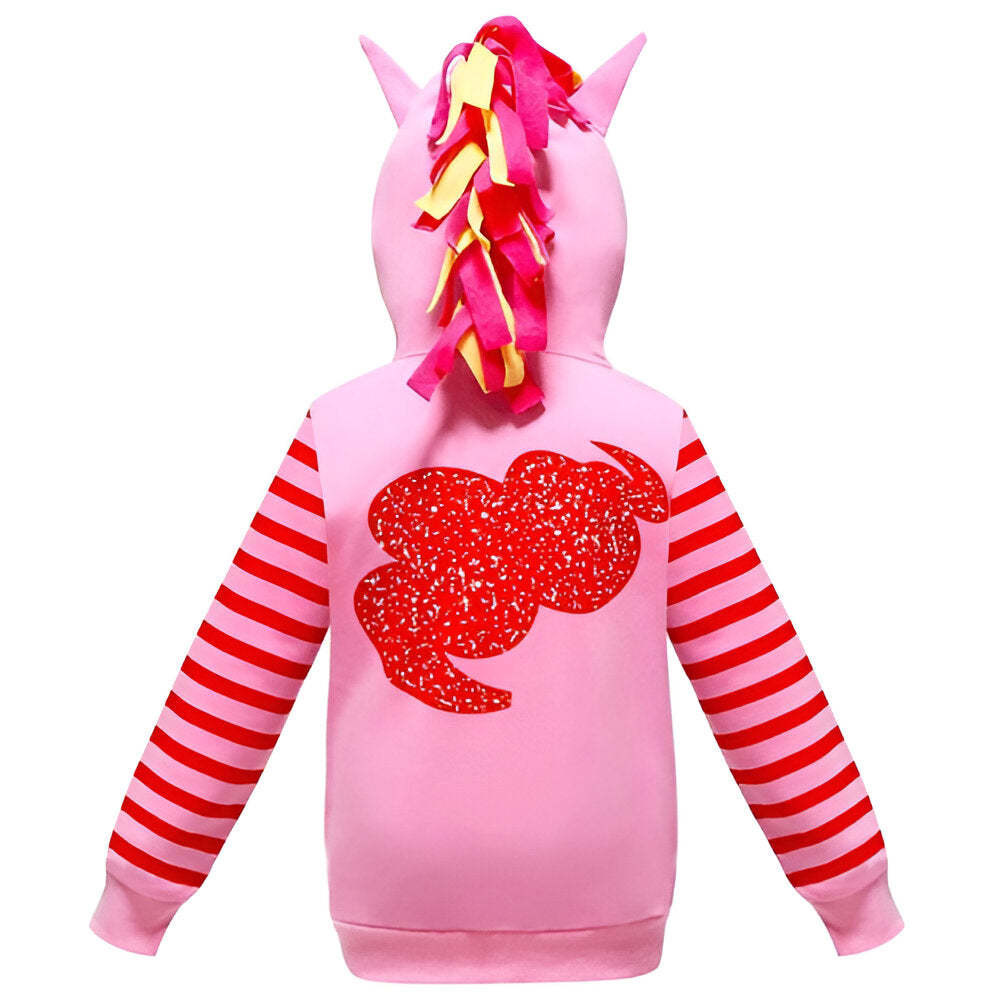 Girls Rainbow Pony Coat-Children Cloth Shop
