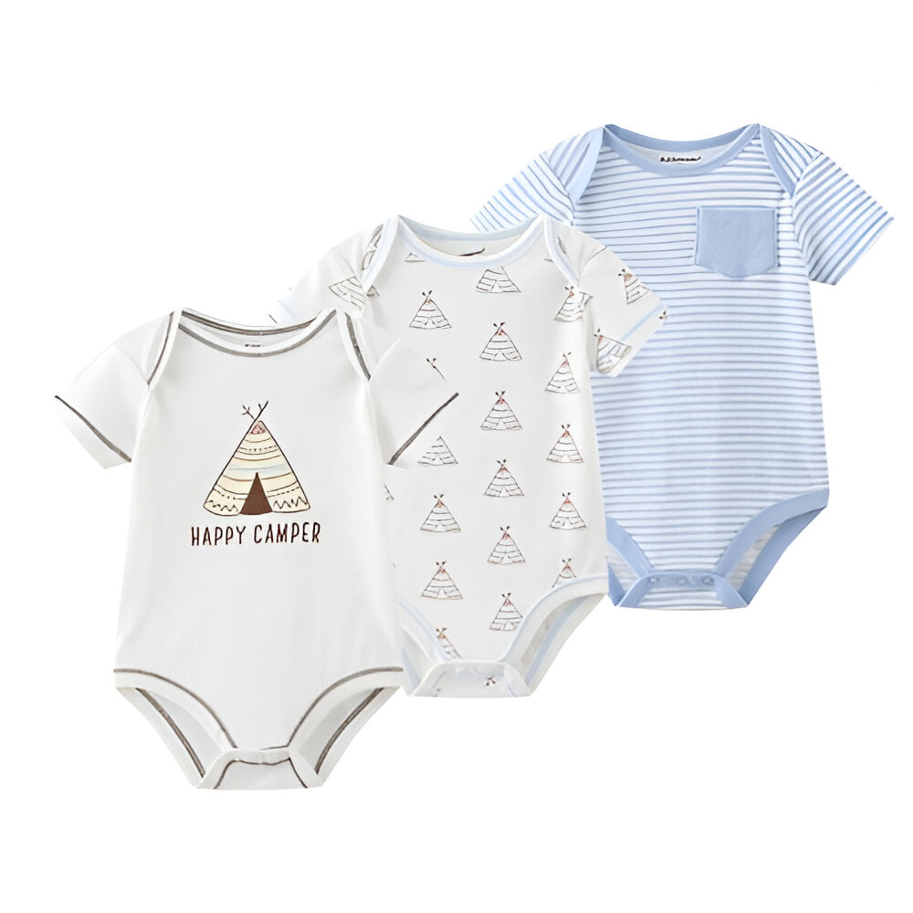 100% Cotton Baby Boy Bodysuits-Children Cloth Shop