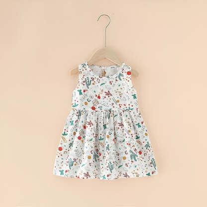Girls Summer Sleeveless Dresses-Children Cloth Shop