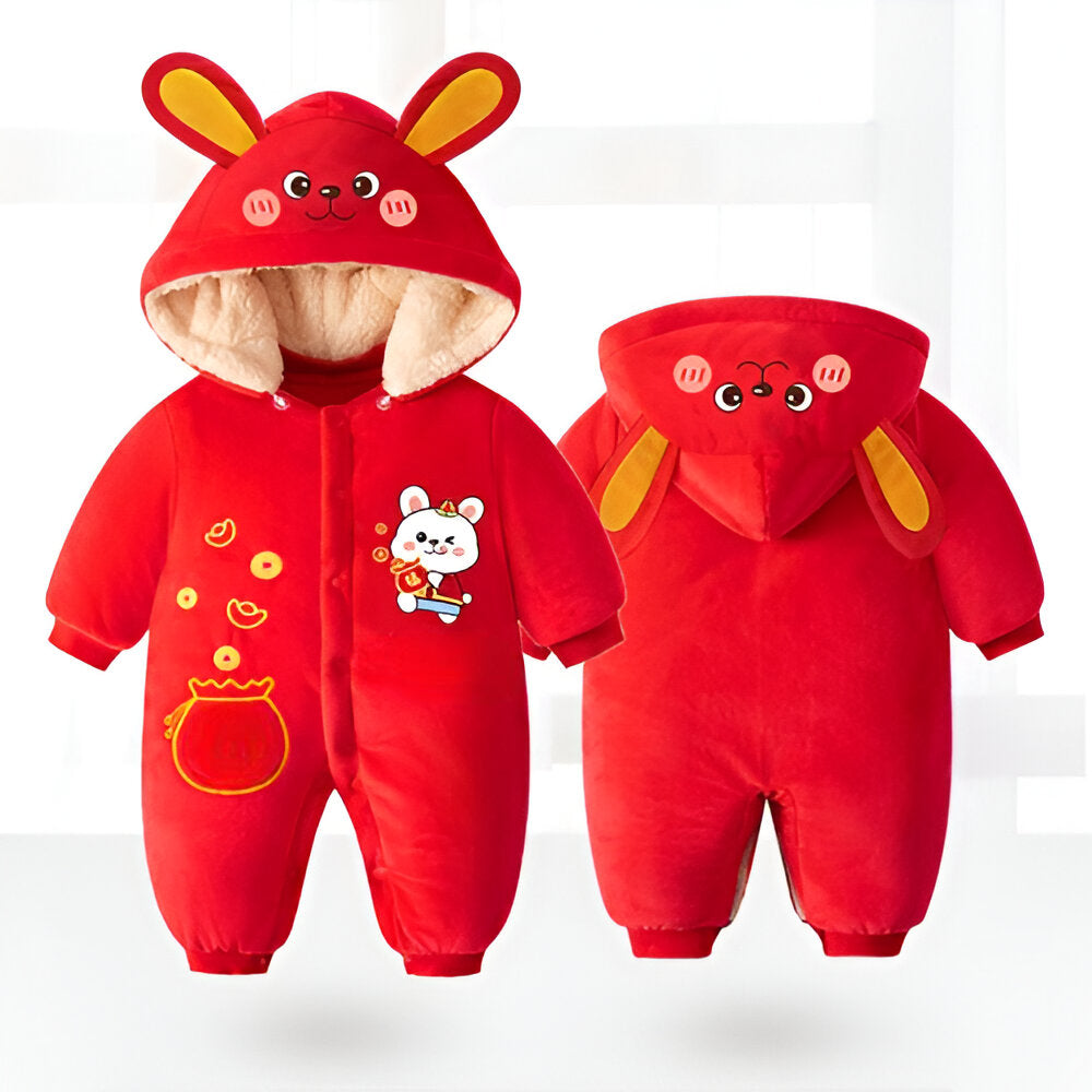 Winter Baby Girl Boy Thickened Romper-Children Cloth Shop