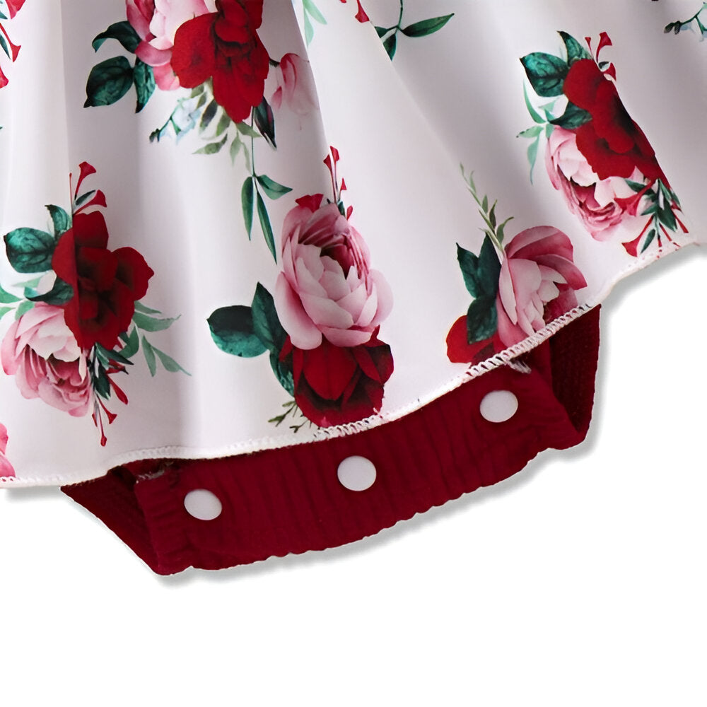 2Pcs Baby Girl Long Sleeves Jumpsuit With Bow Headband-Children Cloth Shop