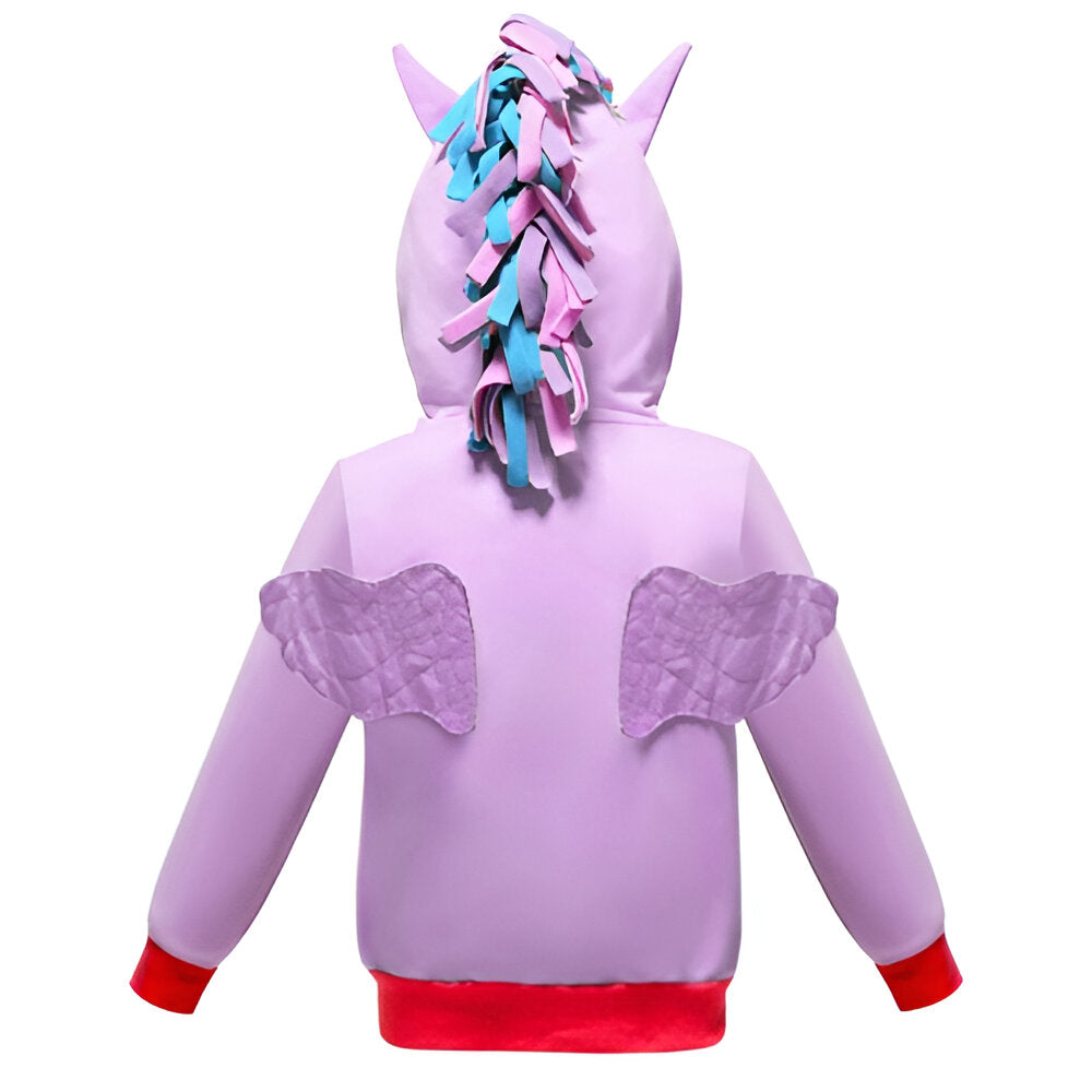 Girls Rainbow Pony Coat-Children Cloth Shop