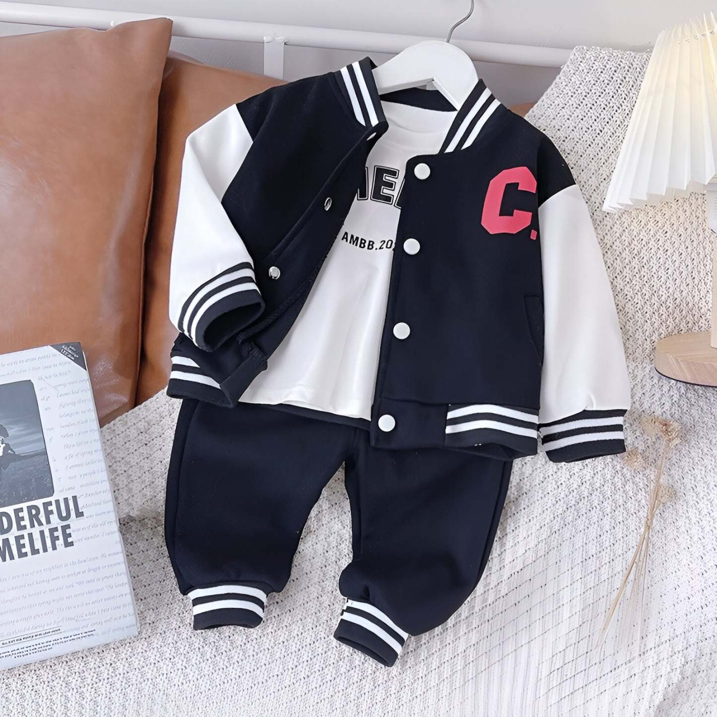 The Children's Varsity Jacket Set-Children Cloth Shop