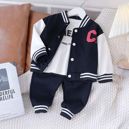 The Children's Varsity Jacket Set-Children Cloth Shop