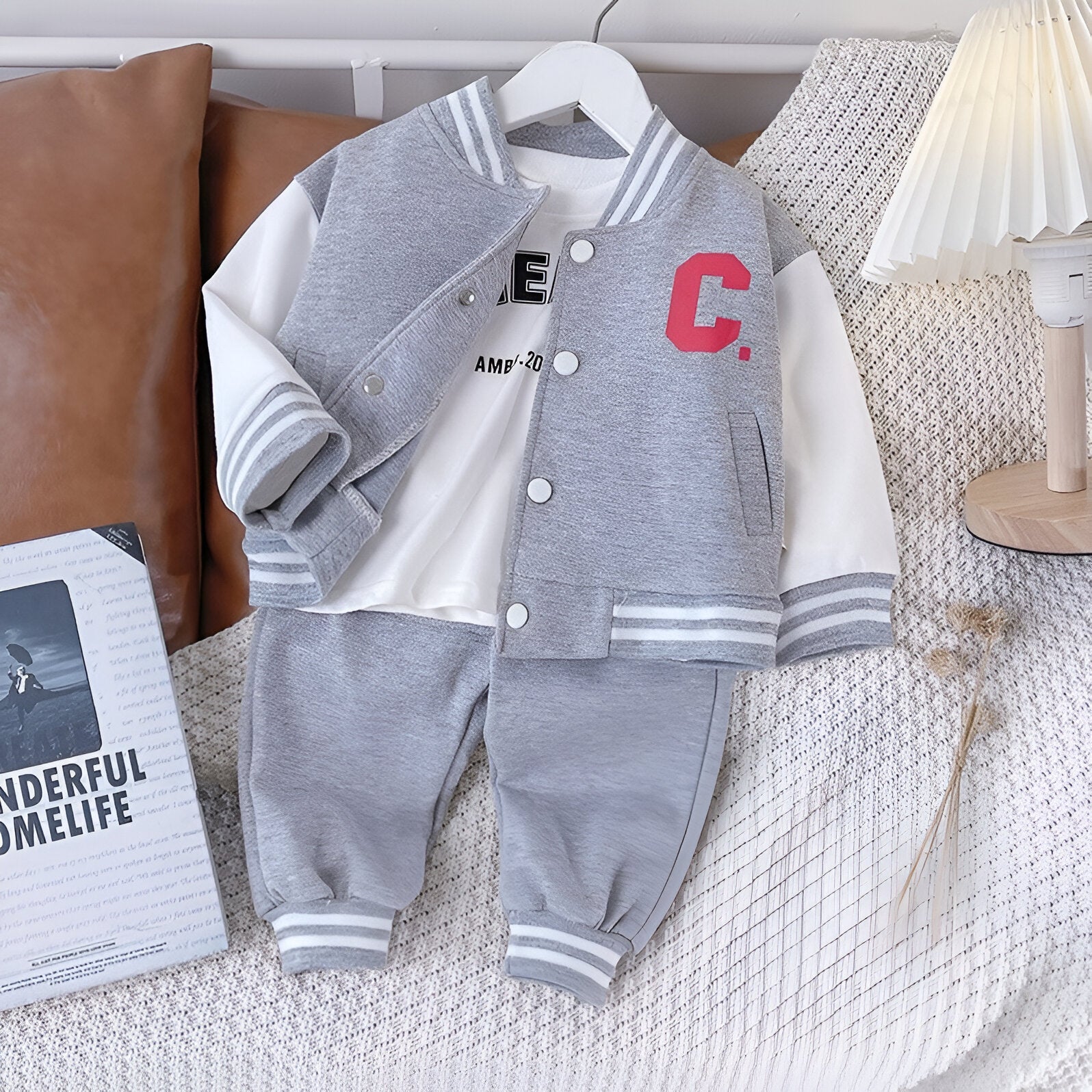 The Children's Varsity Jacket Set-Children Cloth Shop