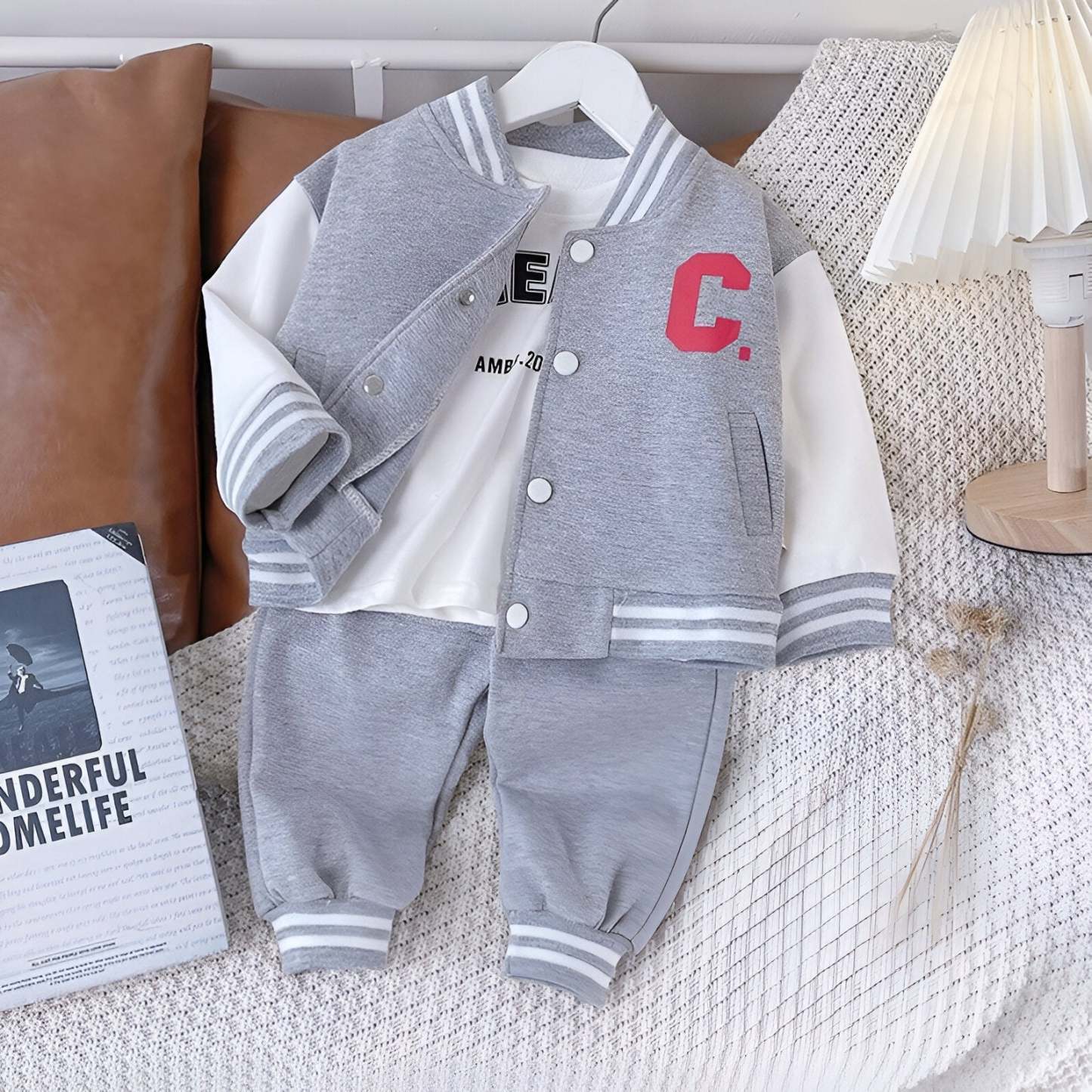 The Children's Varsity Jacket Set-Children Cloth Shop