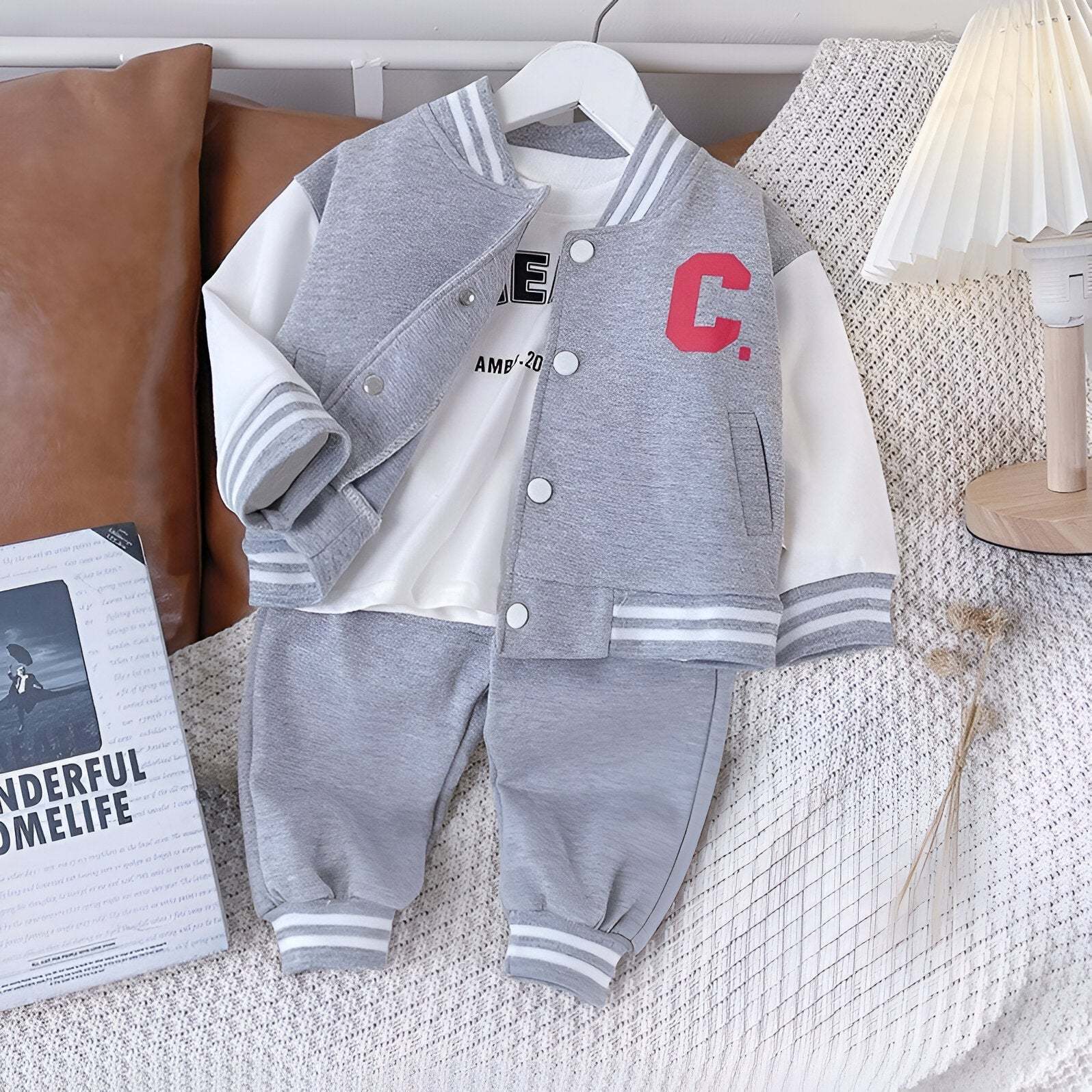 The Children's Varsity Jacket Set-Children Cloth Shop