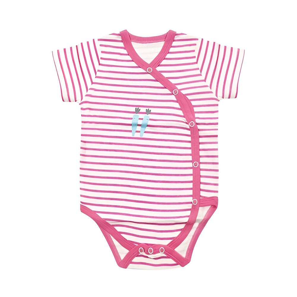 Short-Sleeve Newborn Cartoon Baby Bodysuit-Children Cloth Shop
