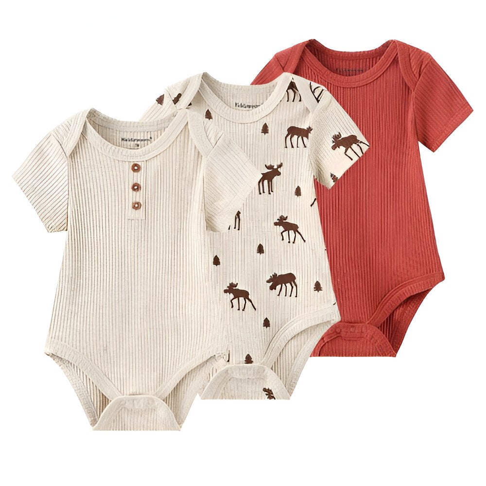 100% Cotton Baby Boy Bodysuits-Children Cloth Shop