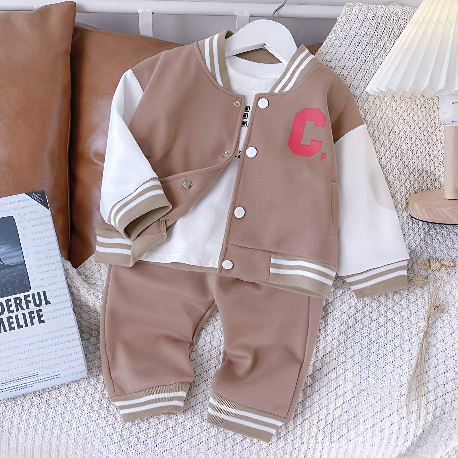 The Children's Varsity Jacket Set-Children Cloth Shop