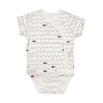 Short-Sleeve Newborn Cartoon Baby Bodysuit-Children Cloth Shop