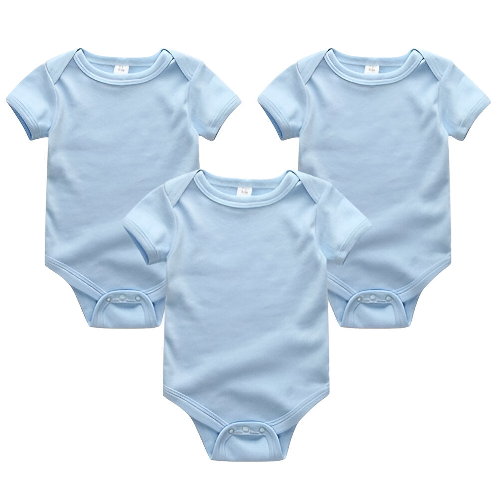 3Pcs Cotton Unisex Baby Rompers Set-Children Cloth Shop