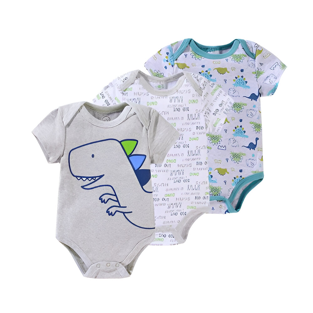 O Neck Collar 3 Piece Baby Bodysuits-Children Cloth Shop