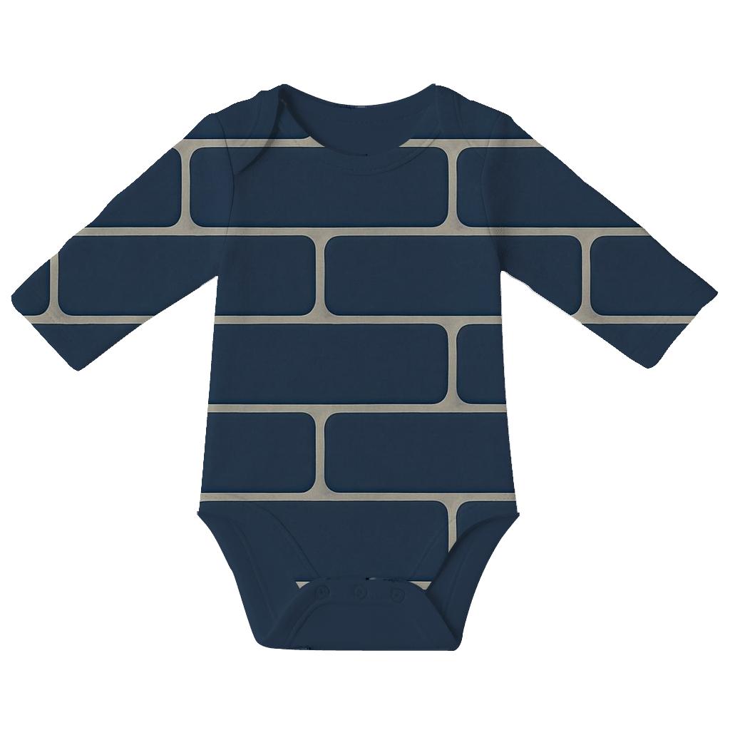 Even Brick Offset sleeveless baby bodysuits