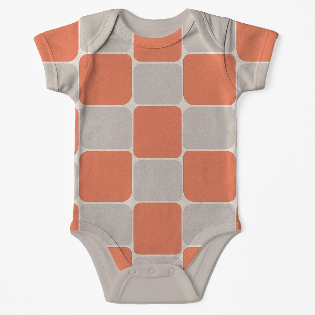Rounded Prism Quilt unique printed baby bodysuits