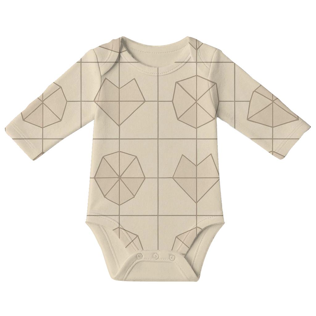 Minimal Mosaic Grid custom baby bodysuits
