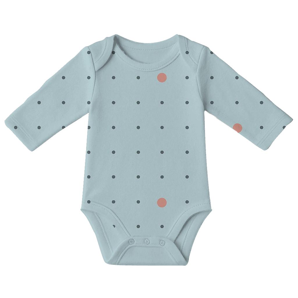 Quiet Dot Grid custom baby bodysuits