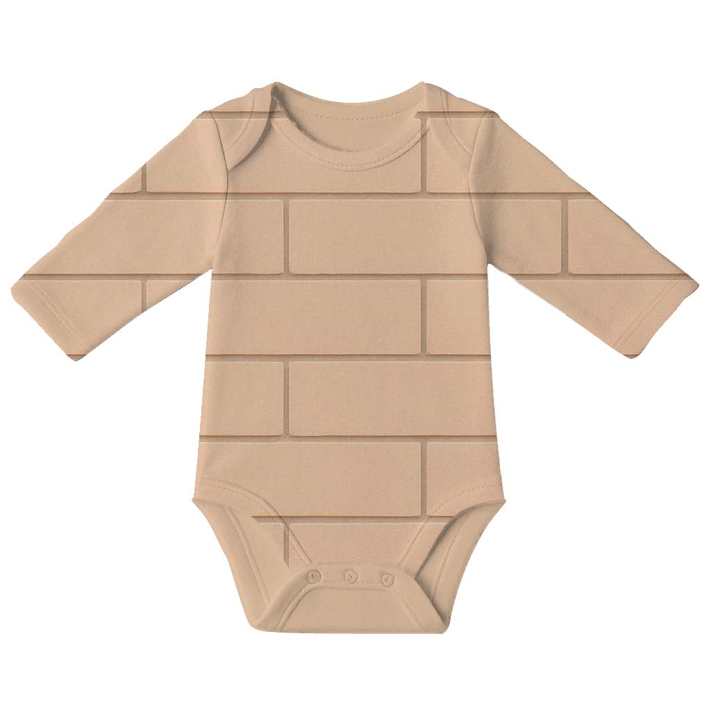 Mellow Brick Offset sleeveless baby bodysuits