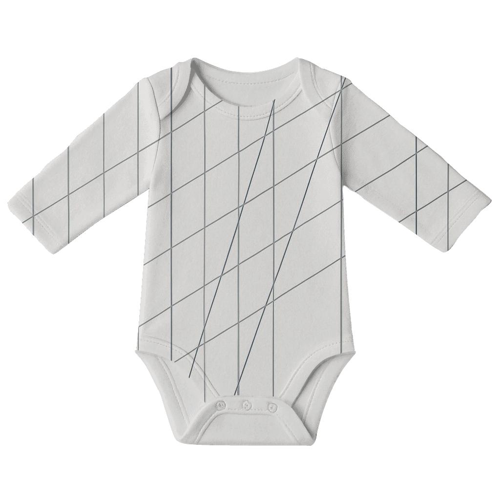 Interference Line Weave comfortable snap baby bodysuits