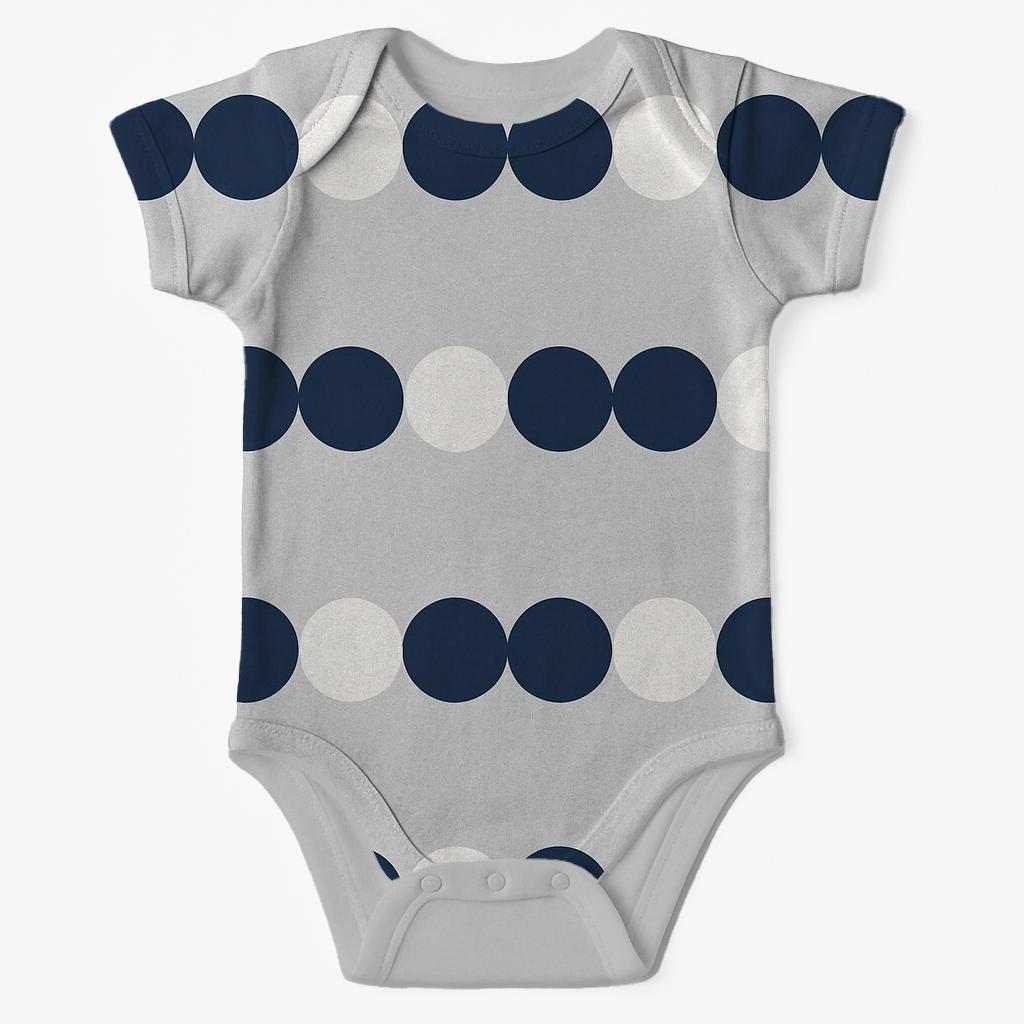 Minimal Ring Chain sleeveless baby bodysuits