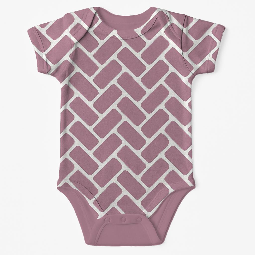 Herringbone Soft Blocks sleeveless baby bodysuits