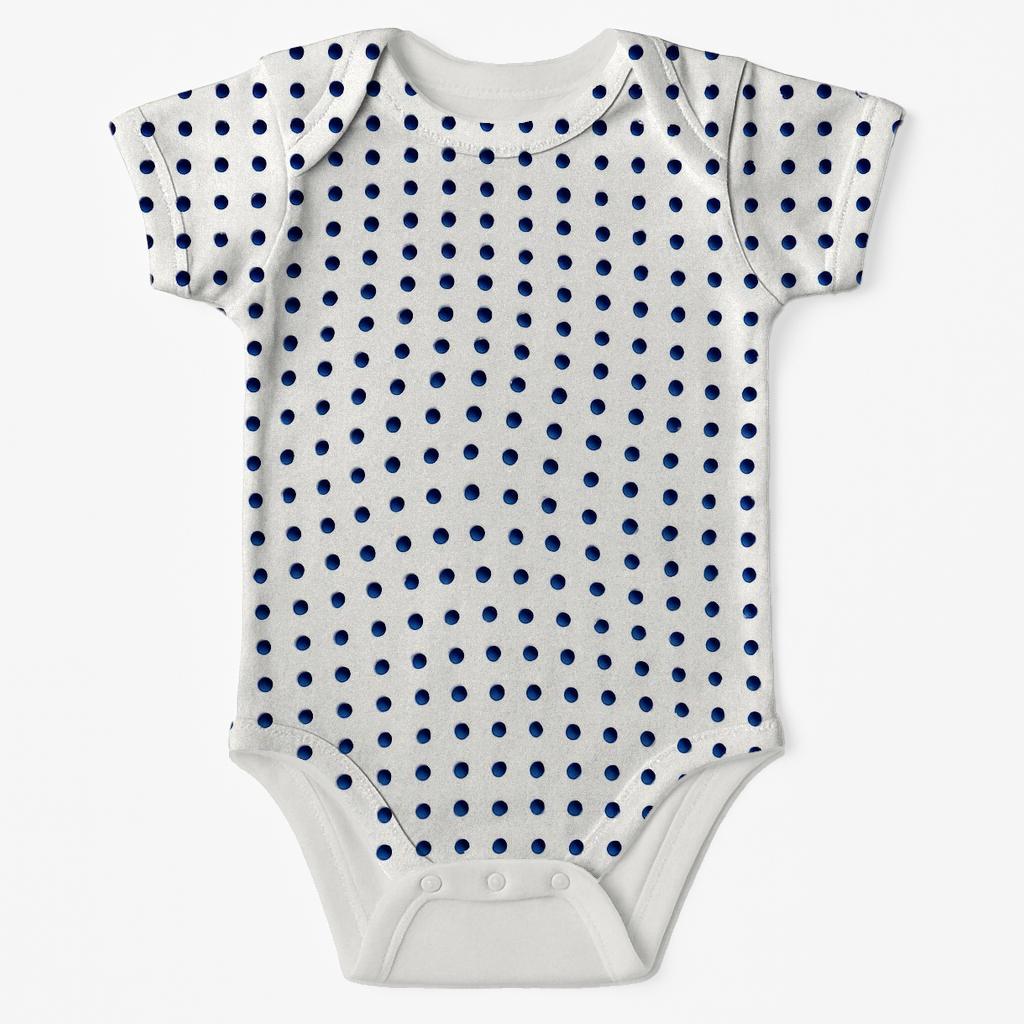 Tiny Dot Moire comfortable snap baby bodysuits