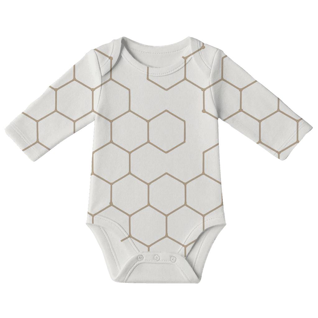 Calm Hex Breeze organic baby bodysuits