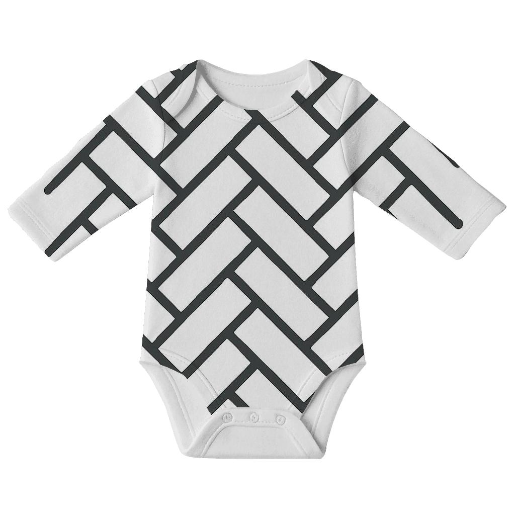 Herring Line Drift personalized infant bodysuits